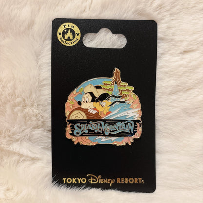 Japan Tokyo Disney Resort Pin badge 2024  Splash Mountain Mickey Pluto