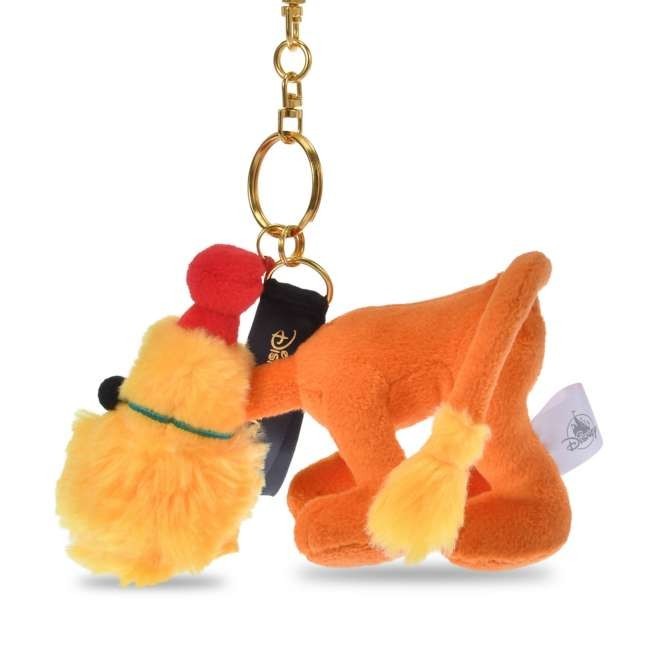 '+Japan Tokyo Disney Store Brush Dog Plush Keychain Alice in Wonderland