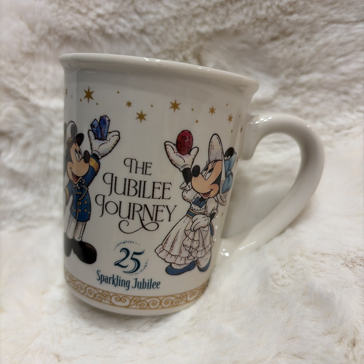 Japan Tokyo Disney Resort Mickey Minnie Sea 25th Souvenir Mug Jubilee