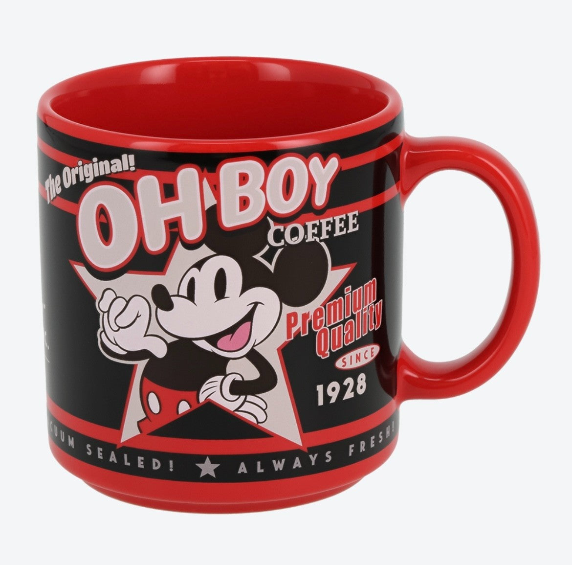 Japan Tokyo Disney Resort Mickey Mouse Cafe Time Mug Red Limited 2025