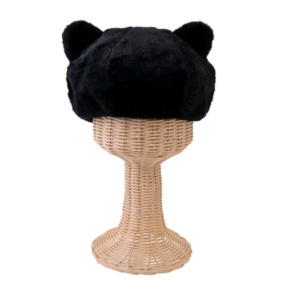 Japan Tokyo Disney Store Minnie & Figaro Hat Beret Black CAT MINNIE AND FIGARO