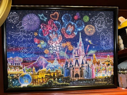 Japan Tokyo Disney Resort Jigsaw Puzzle Magic Shop Mickey Minnie Fireworks Flash