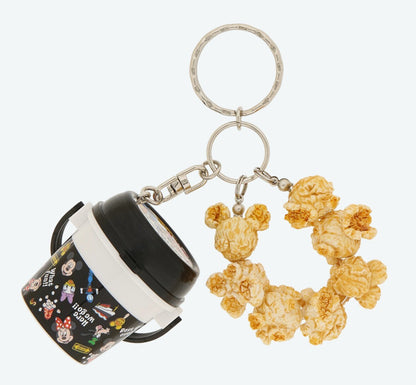 Japan Tokyo Disney Resort Popcorn Bucket Keychain Retro Mickey & Friends