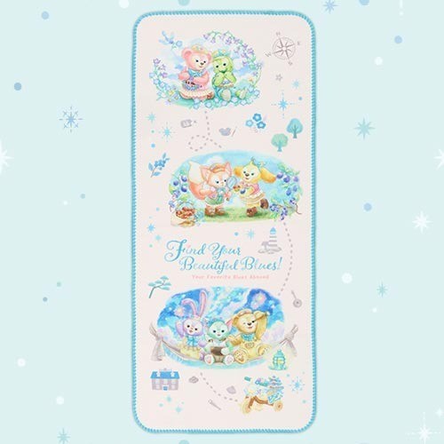 Japan Tokyo Disney Resort Find Your Beautiful Blue Face Towel Duffy