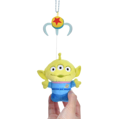 Japan Tokyo Disney Store Little Green Men Plush Keychain CRANEGAME Toy Story