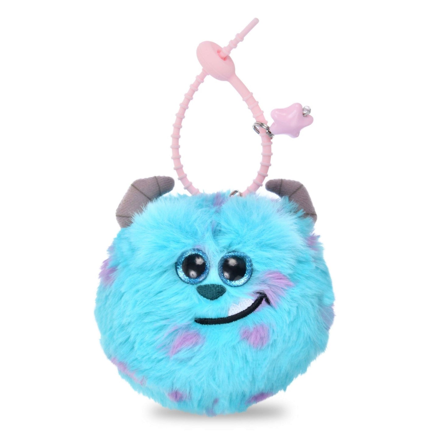 Japan Tokyo Disney Store Sulley Monsters, Inc. Plush Toy Keychain FUWAMOKO FACE