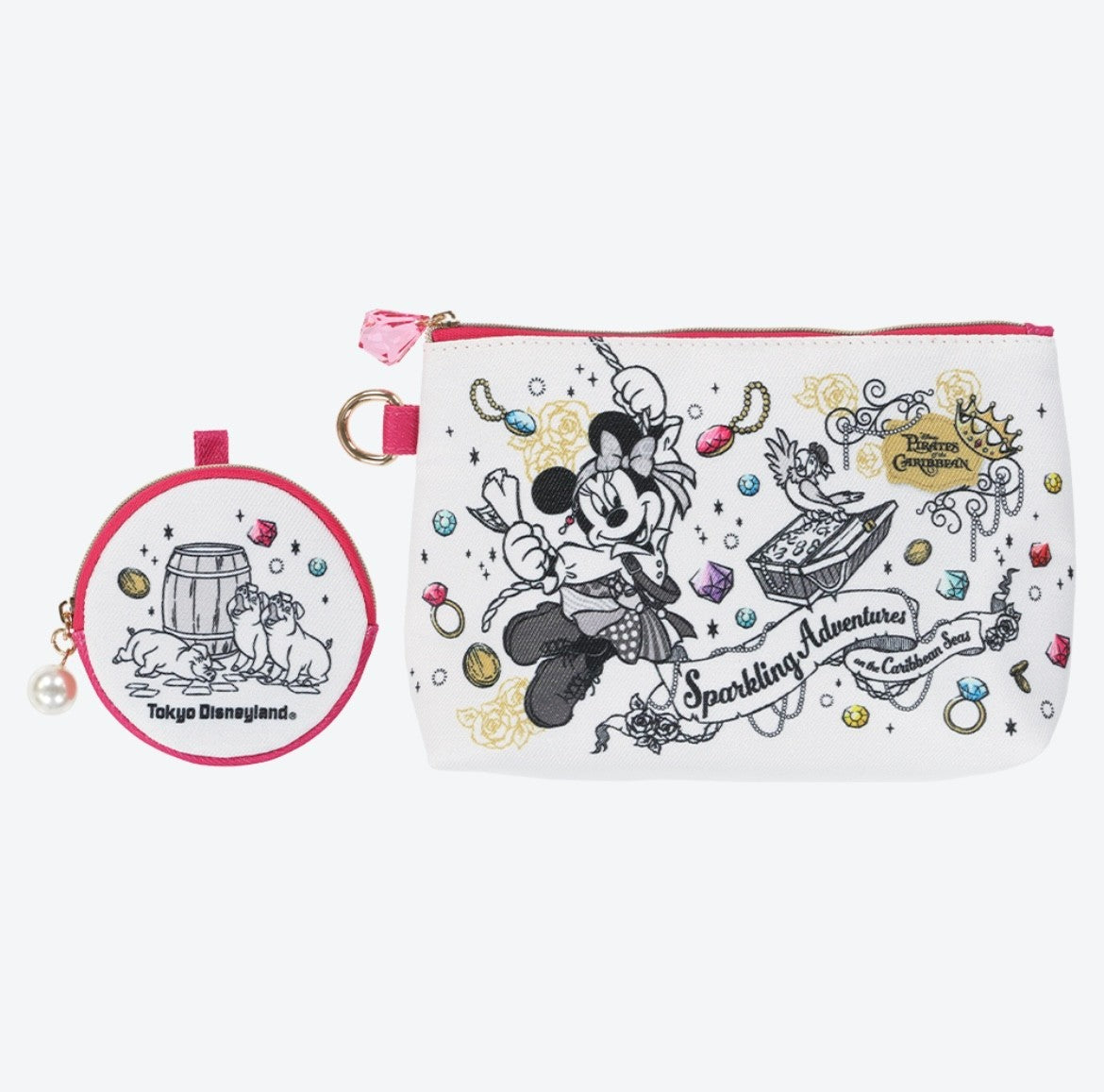 Japan Tokyo Disney Resort Pirates of the Caribbean Minnie Mouse Pouch New 2025