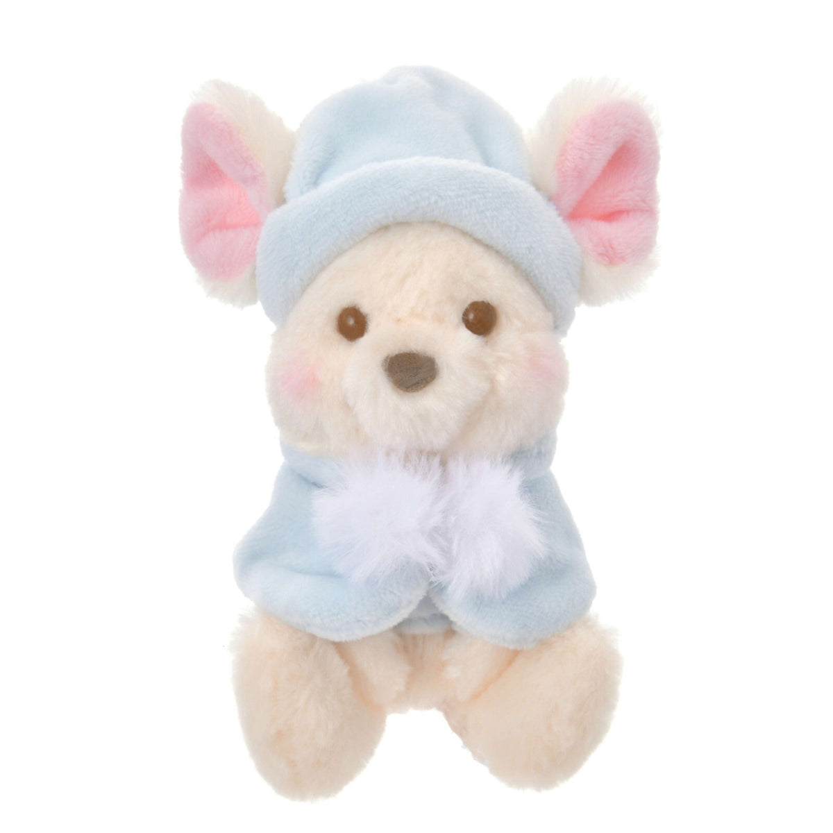 '+Japan Tokyo Disney Store Lou Plush Toy Keychain Christmas 2024 WHITE POOH