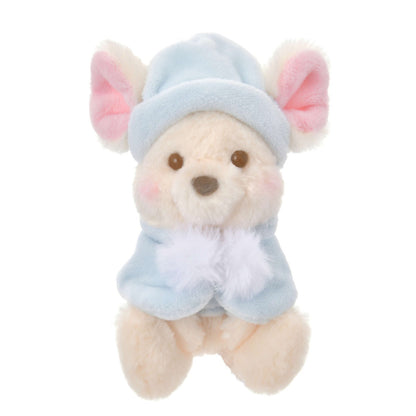 '+Japan Tokyo Disney Store Lou Plush Toy Keychain Christmas 2024 WHITE POOH