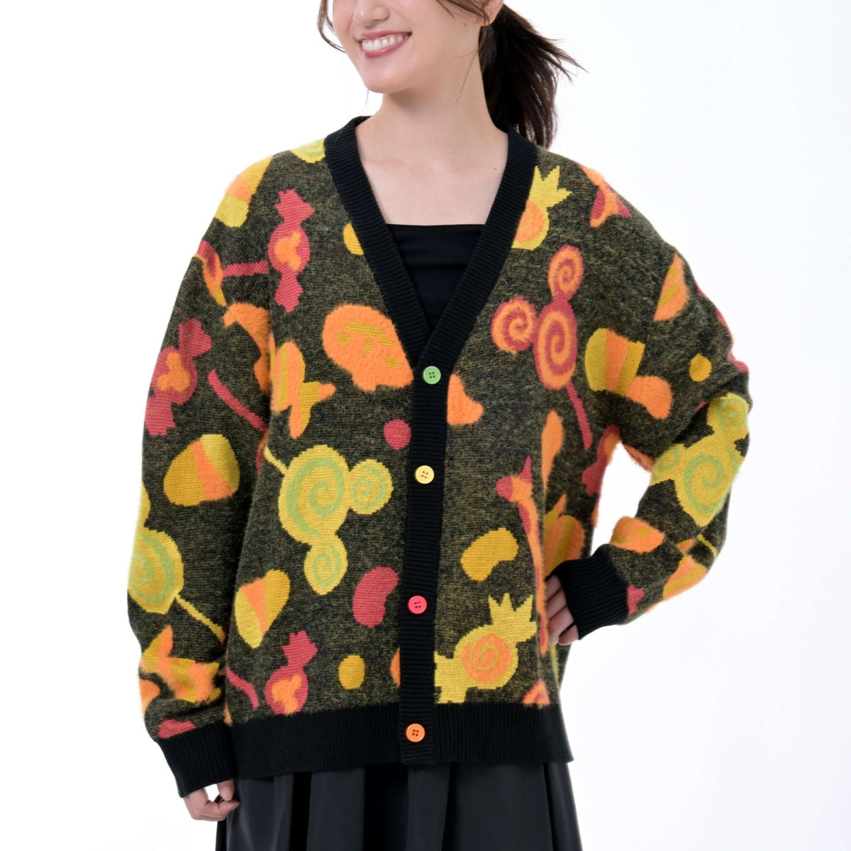 Japan Tokyo Disney Store Mickey Mouse Long-Sleeve Knit Cardigan Halloween 2026