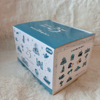 Japan Tokyo Disney Resort Sea 25th Sparkling Jubilee Pin Badge Set