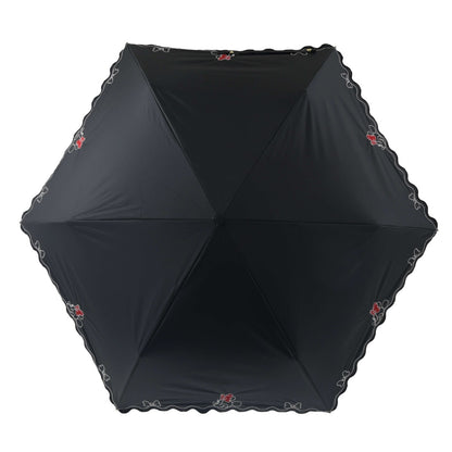 Japan Tokyo Disney Store Minnie Folding Umbrella Sunny Rainy Carabiner SHINY DAY
