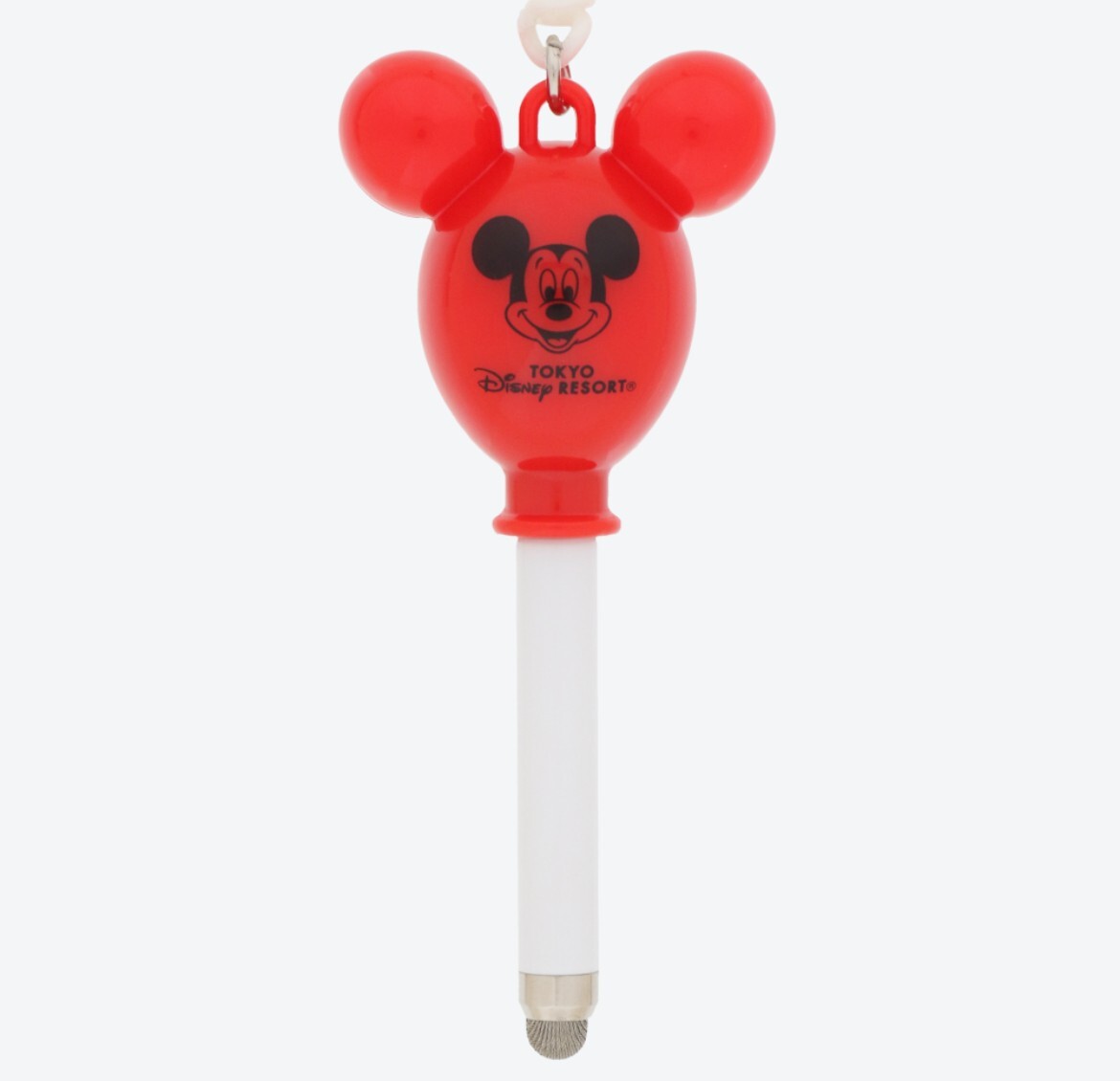 Japan Tokyo Disney Resort Balloon Keychain Retro Mickey RED Smartphone touch pen