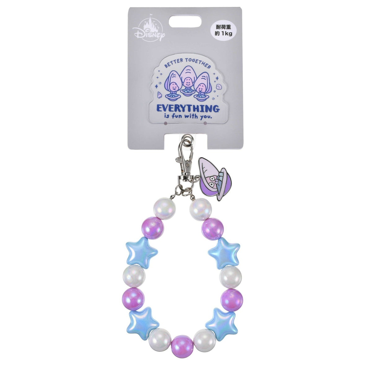 Japan Tokyo Disney Store Young Oyster  Smartphone Strap Beads BABY OYSTERS Alice