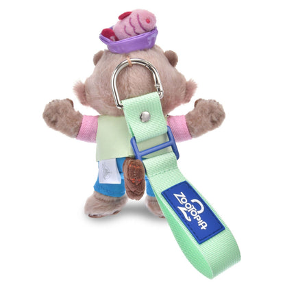 Japan Tokyo Disney Store Nibbles Maple Stick Plush Keychain Zootopia Fish Market