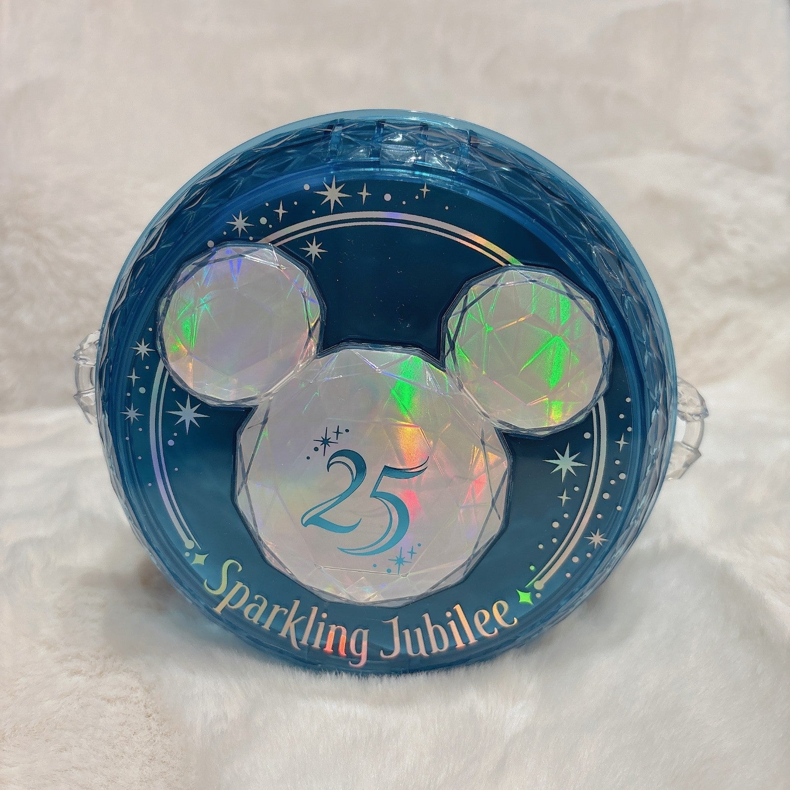 Japan Tokyo Disney Resort Mickey Souvenir Sparkling Jubilee Popcorn Bucket 25th