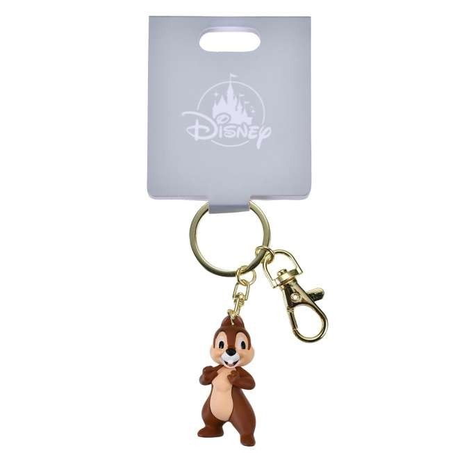 Japan Tokyo Disney Store Chip Keychain Basic 3D Keychain Fes Chip & Dale