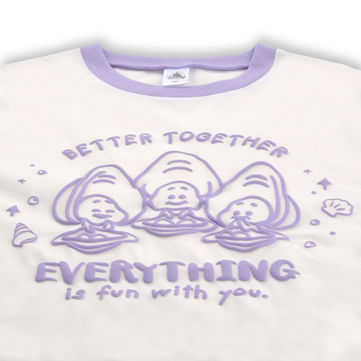 Japan Tokyo Disney Store Young OYSTERS  T-Shirt Ringer White BABY 2026 Alice