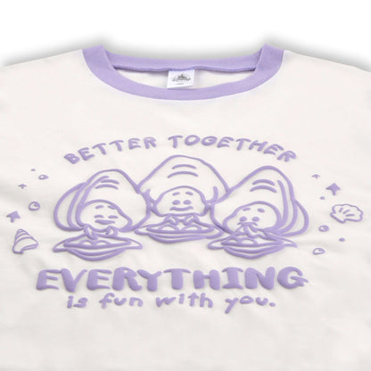 Japan Tokyo Disney Store Young OYSTERS  T-Shirt Ringer White BABY 2026 Alice