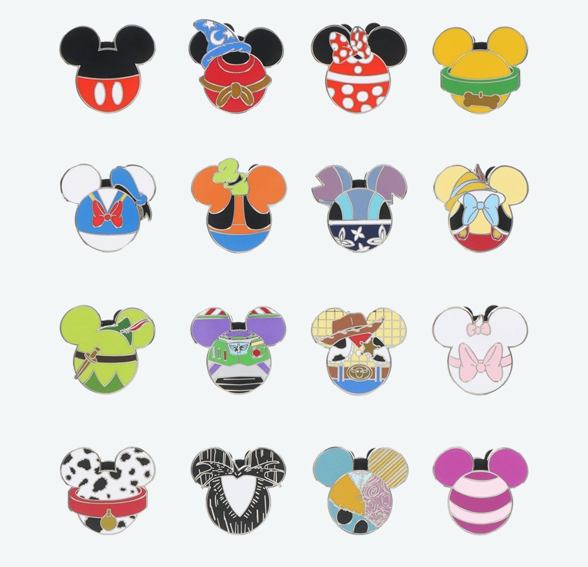 Japan Tokyo Disney Resort Mickey & Friends Pin badge Collection 1 bag (2 pins)
