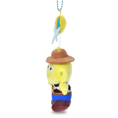 Japan Tokyo Disney Store Little Green Men Plush Keychain CRANEGAME Toy Story