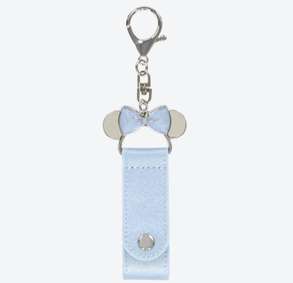 Japan Tokyo Disney Resort Store Minnie Blue Ever After Ears Holder Keychan