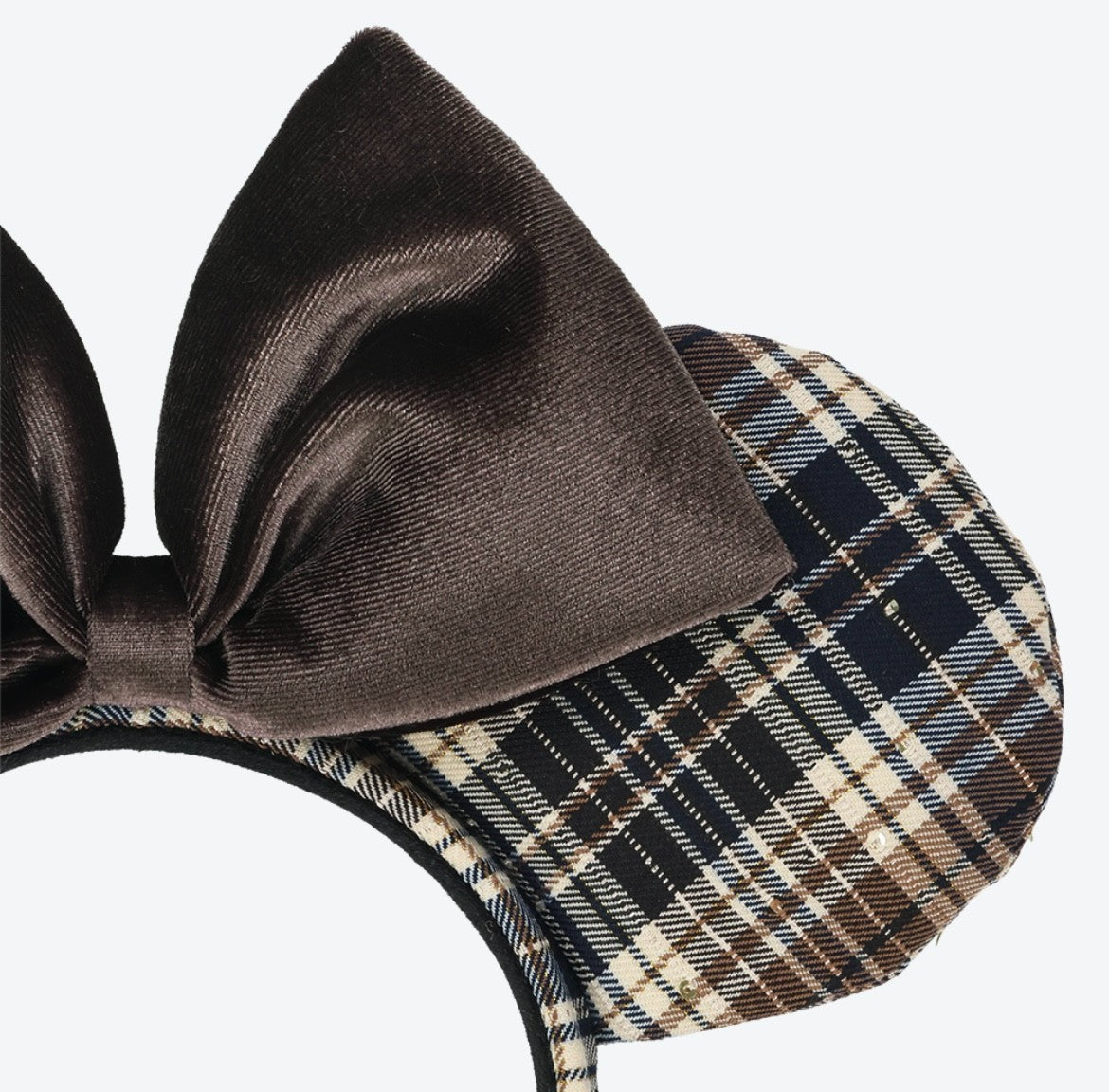 Japan Tokyo Disney Resort Ears HeadBand Hat Minnie Checkered 2025