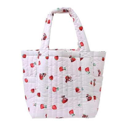 Japan Tokyo Disney Store Minnie Mouse Mother's Tote Bag Strawberry Hug