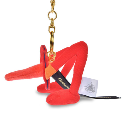 Japan Tokyo Disney Store Eyeglass Bird Plush Toy Keychain ALICE 75TH ANNIVERSARY