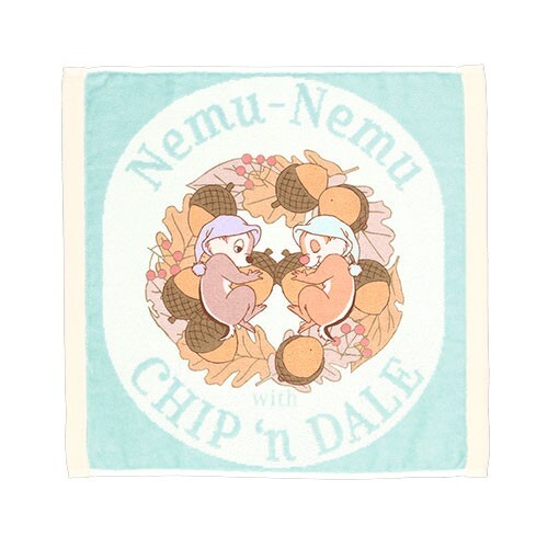 Japan Tokyo Disney Resort Wash towel Chip and Dale Nemu-Nemu