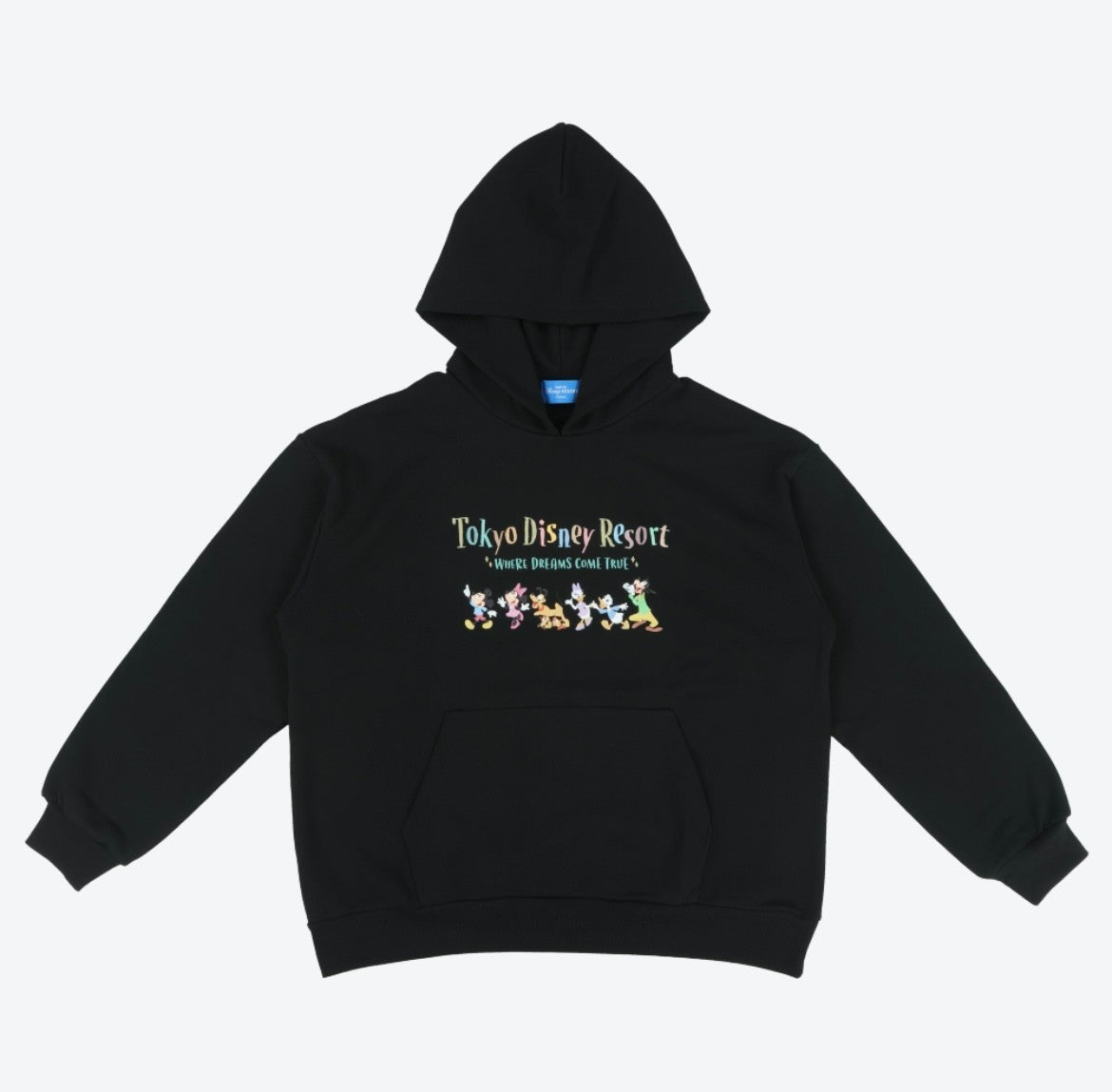 Japan Tokyo Disney Resort Mickey and Friends Hoodie Black Long sleeve 2025 LL