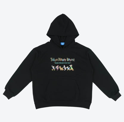 Japan Tokyo Disney Resort Mickey and Friends Hoodie Black Long sleeve 2025 LL