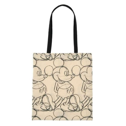 Japan Tokyo Disney Store Mickey Tote Bag Standing Pose Sketch MAGICAL LABEL