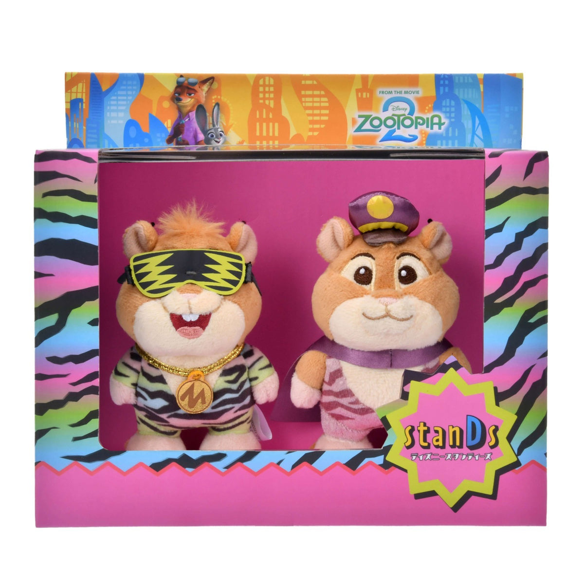 Japan Tokyo Disney Store Lemming Businessman Plush Toy Set POP stanDs Zootopia 2