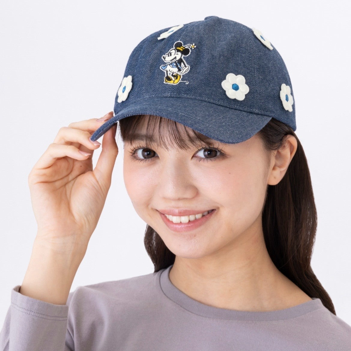 Japan Tokyo Disney Resort Minnie Mouse Cap 58cm Denim Hat 2026