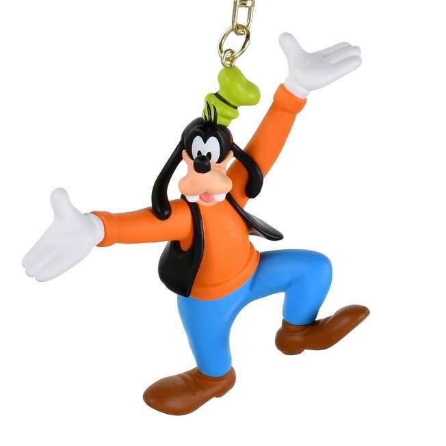 Japan Tokyo Disney Store Goofy Keychain Basic 3D Key Chain Fes