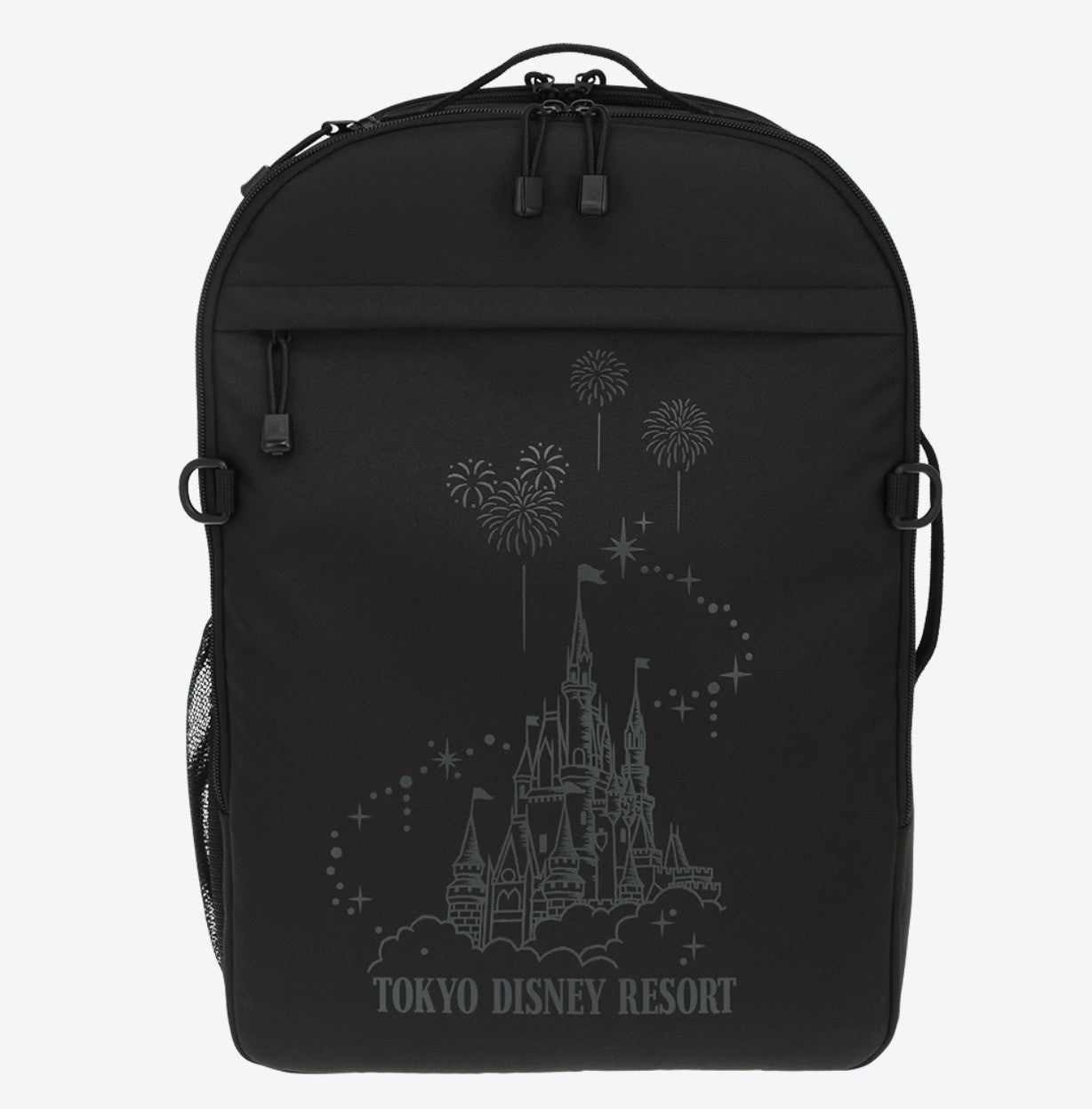 Japan Tokyo Disney Resort Cinderella Castle Backpack Black Travel Large Capacity