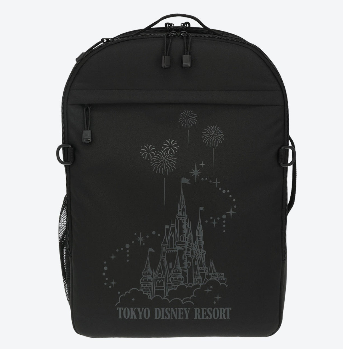 Japan Tokyo Disney Resort Cinderella Castle Backpack Black Travel Large Capacity