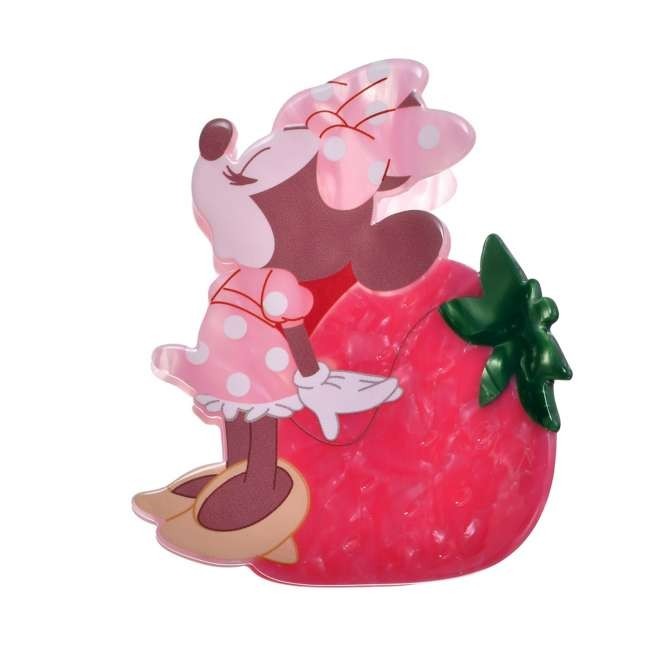 Japan Tokyo Disney Store Minnie Mouse Hair Clip Die-Cut GLOSSY FRUITS