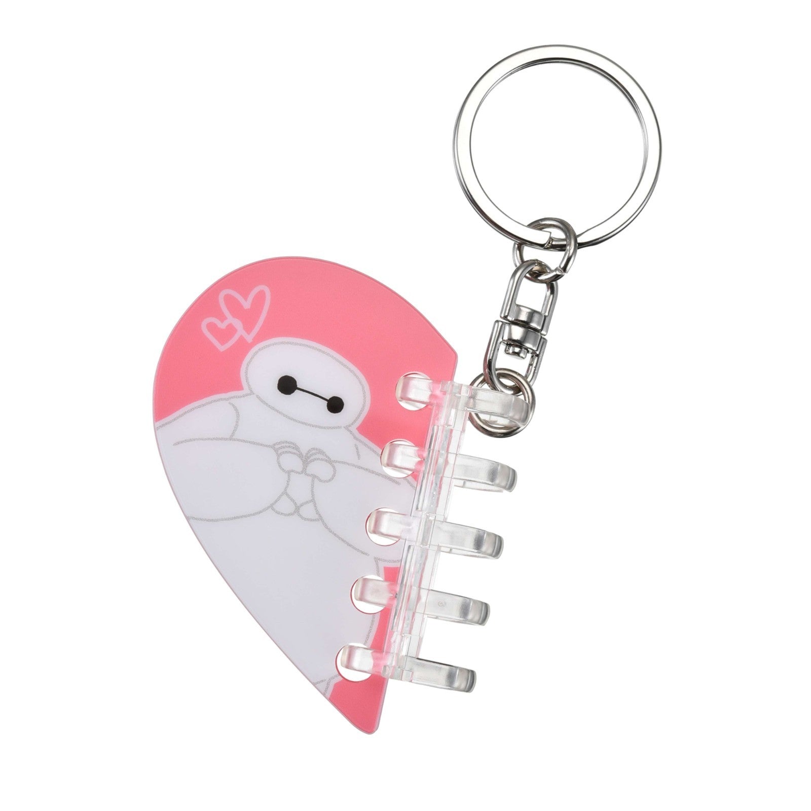 Japan Tokyo Disney Store Baymax Keychain Loose-leaf Style Keychain Fes