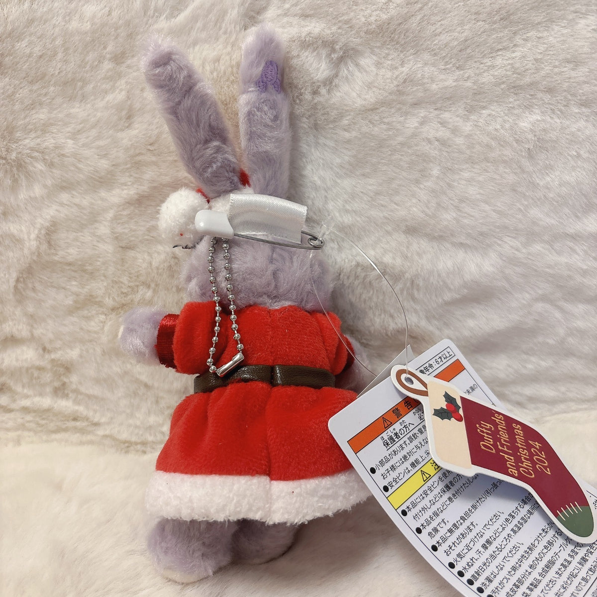 Japan Tokyo Disney Resort Duffy Plush Toy Badge StellaLou 2024 Christmas