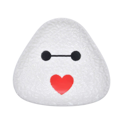 Japan Tokyo Disney Store Baymax Small plate Heart Rice ball