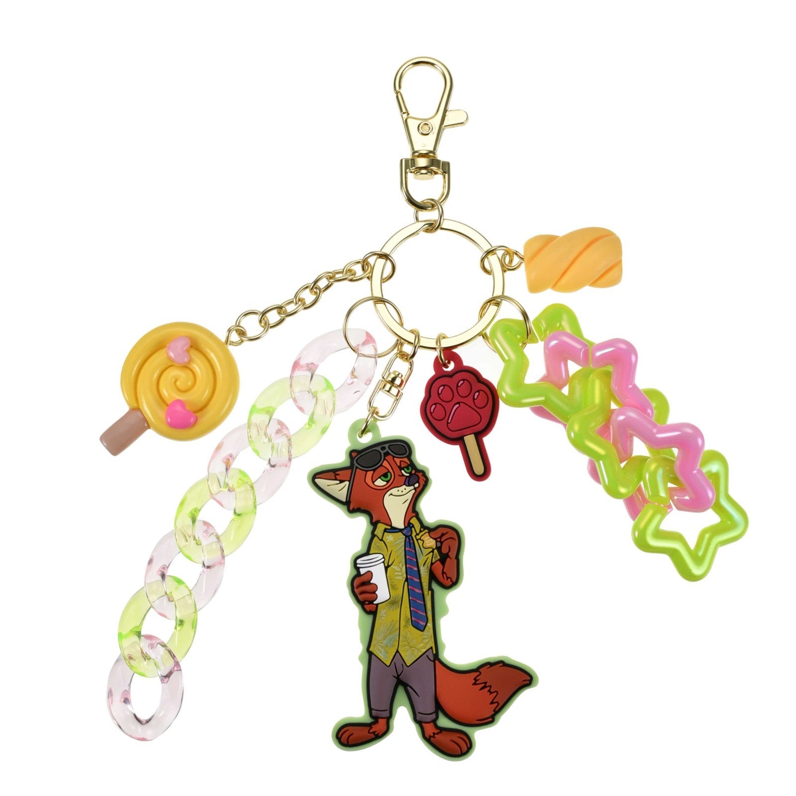 Japan Tokyo Disney Store Nick Wilde Keychain Sweets Key Chain Fes Zootopia