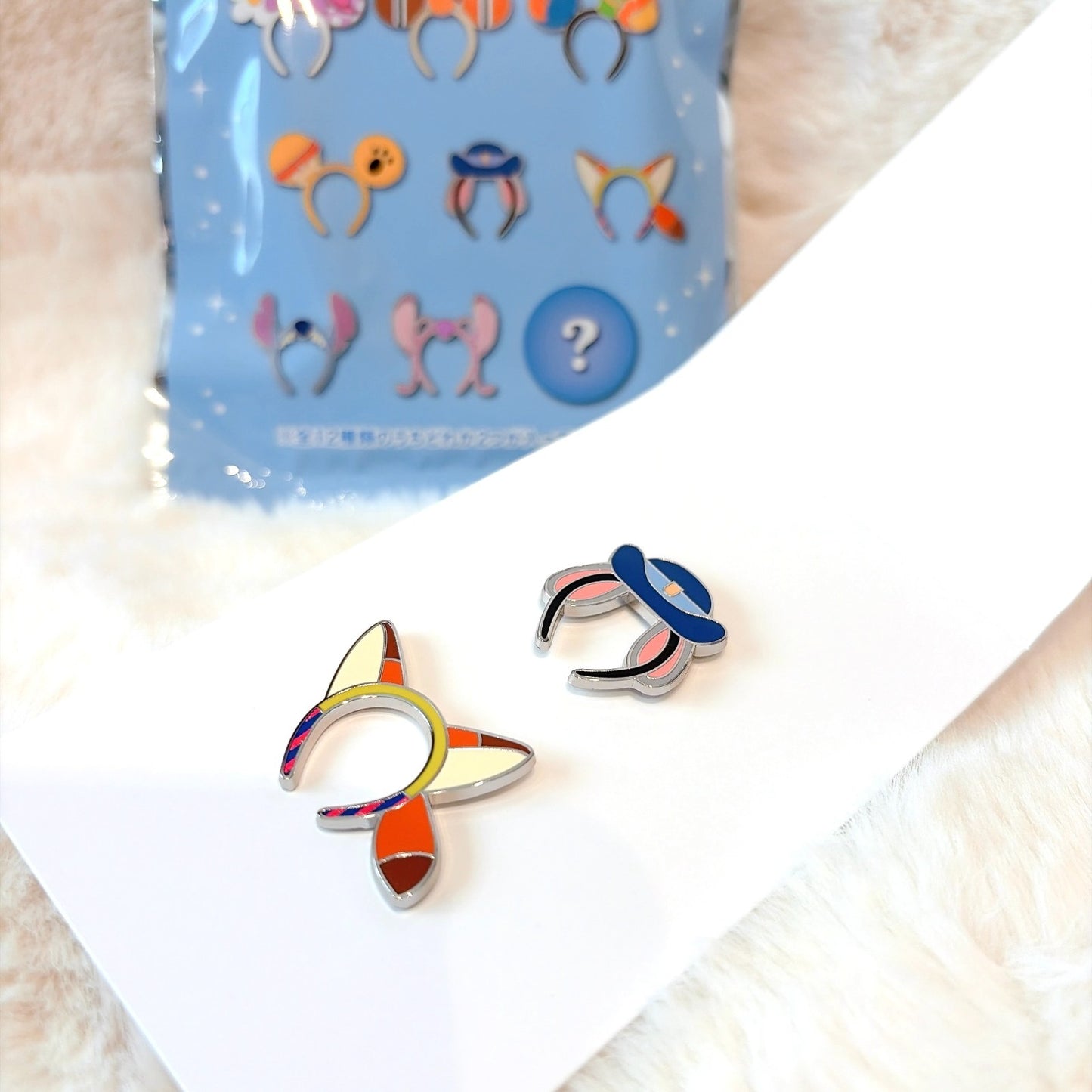 Japan Tokyo Disney Resort Ears Headband Pin badge Collection (2 pins)