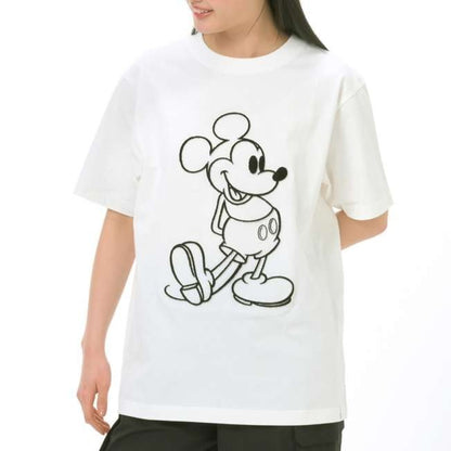 Japan Tokyo Disney Store Mickey Mouse T-Shirt Standing Pose White MAGICAL LABEL