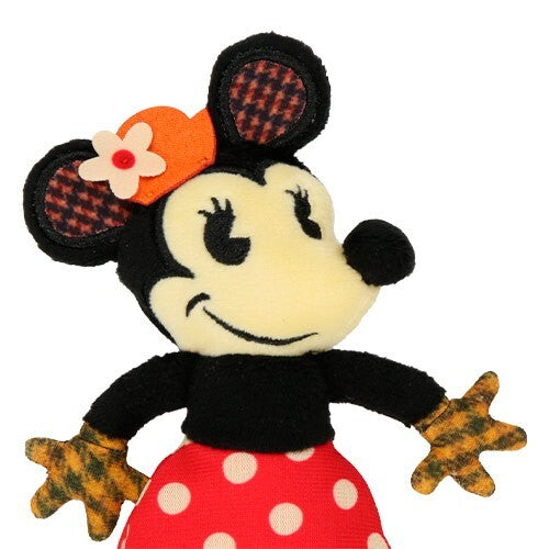 Japan Tokyo Disney Resort Minnie Plush Keychain Badge handcraft style