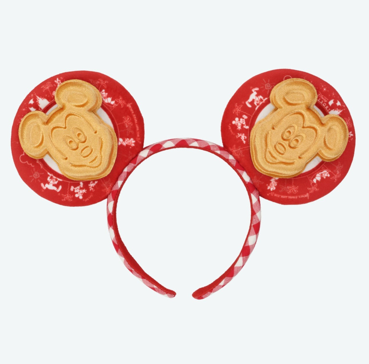 Japan Tokyo Disney Resort Mickey Waffle Shoulder Bag & Eras Headband Sweets