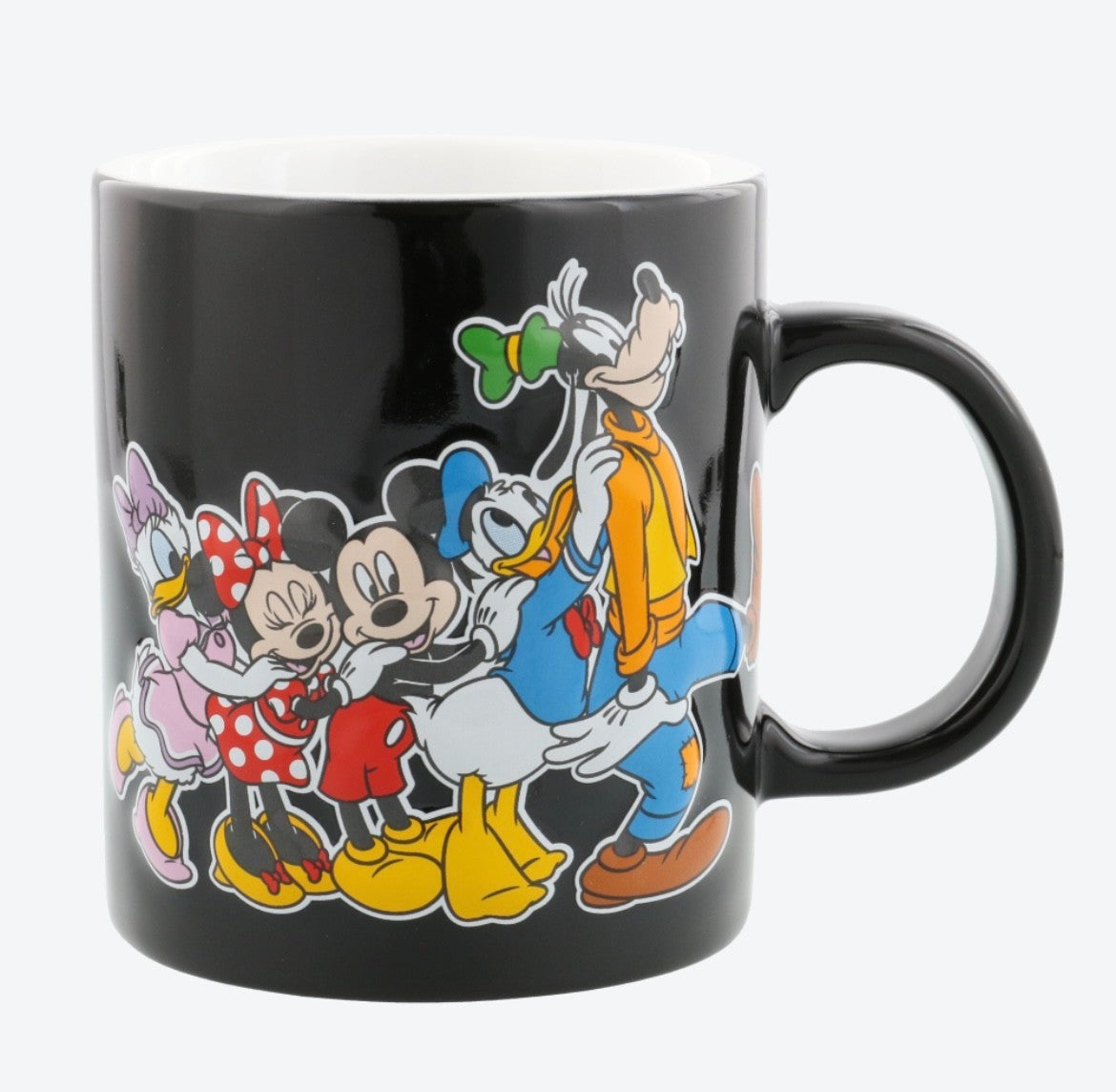 Japan Tokyo Disney Resort Mug Mickey Mouse and Friends Black Cafe Time 2025