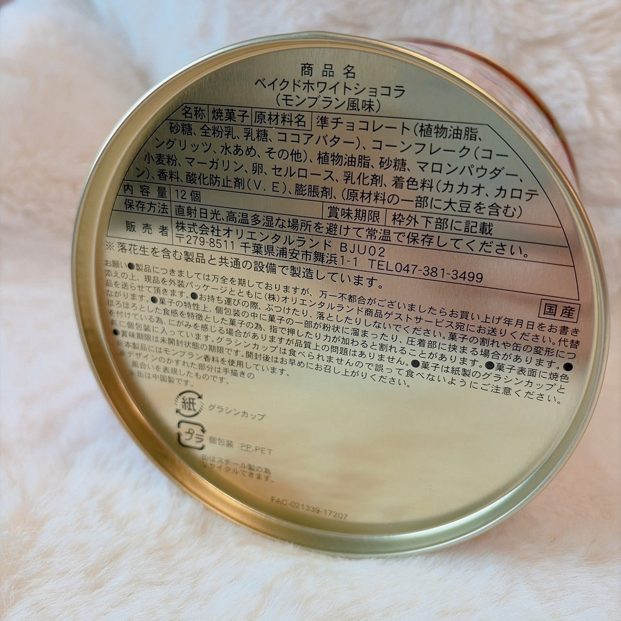 Japan Tokyo Disney Resort Baked White Chocolate Tin Can Halloween Mickey Minnie