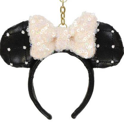 Japan Tokyo Disney Resort Minnie Sequin Headband Ears nuiMOs Keychain